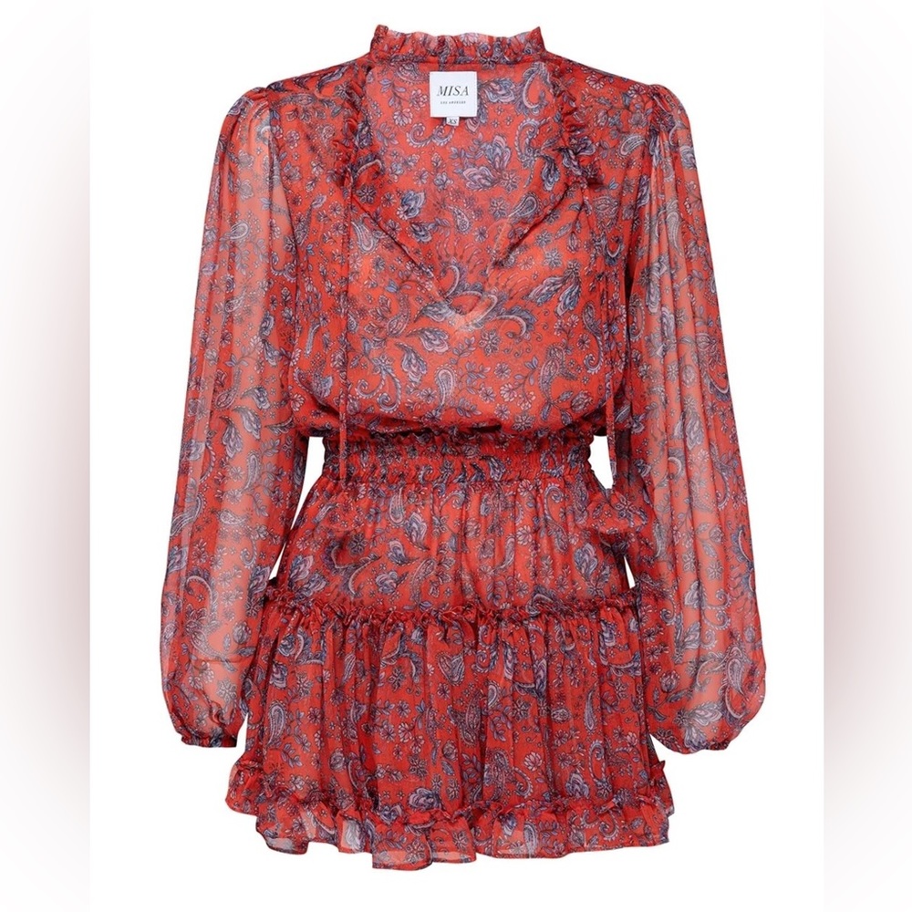 Misa Lorena Dress in red